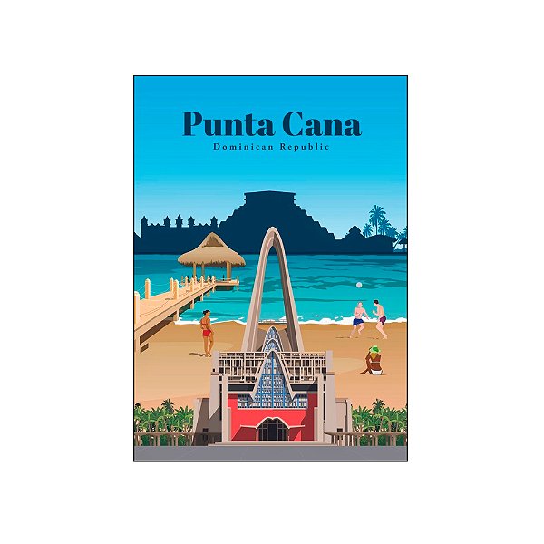 Imã de Geladeira Republica Dominicana - Punta Cana