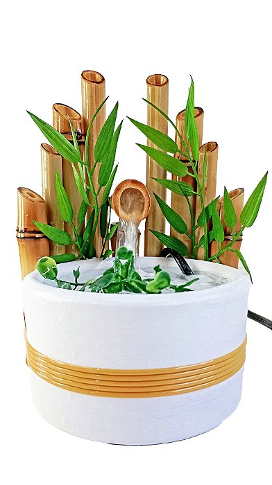 Fonte de Água Decoração Bambu