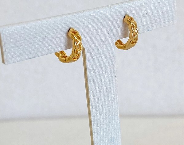 Mini Argolinha 10mm de Elos Banhada a Ouro 18k