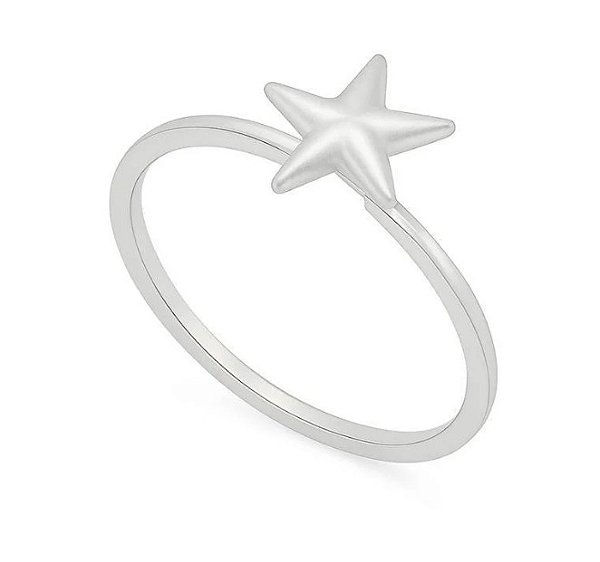 Anel Estrela na Prata 925 n° 20