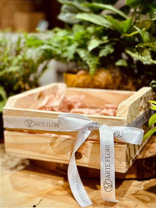 Caixa de Madeira Rústica Média