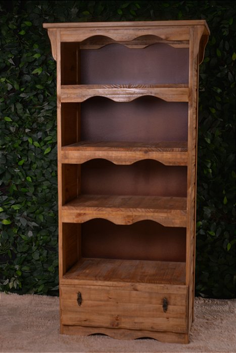 4890 Cristaleira Rústica Sem Portas