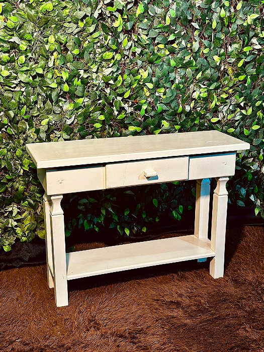 5465 Aparador branco com gaveta