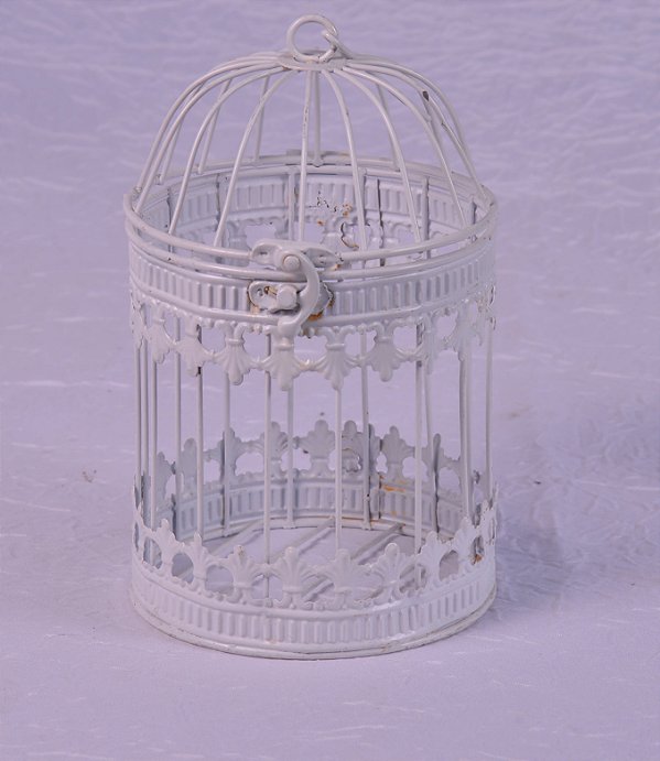 5025 Gaiola branca redonda p.