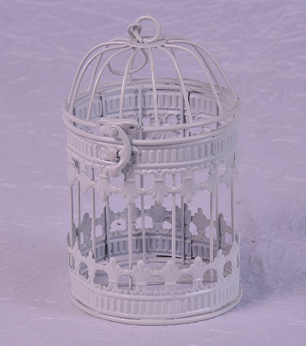 5026 Gaiola branca redonda m.