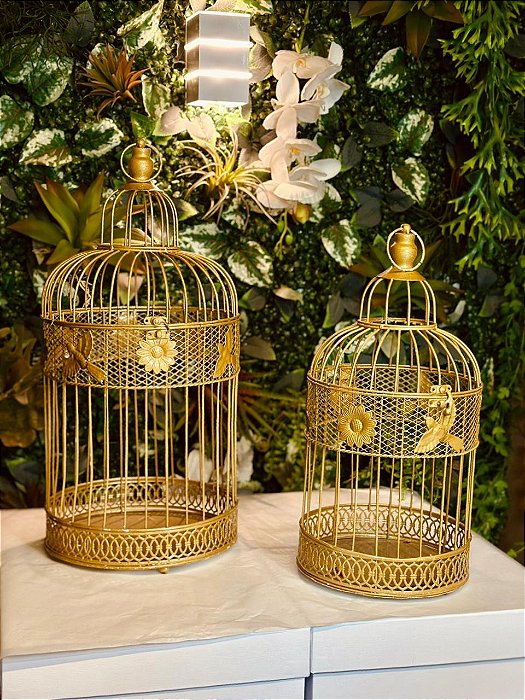 1121 Gaiola dourada conjunto