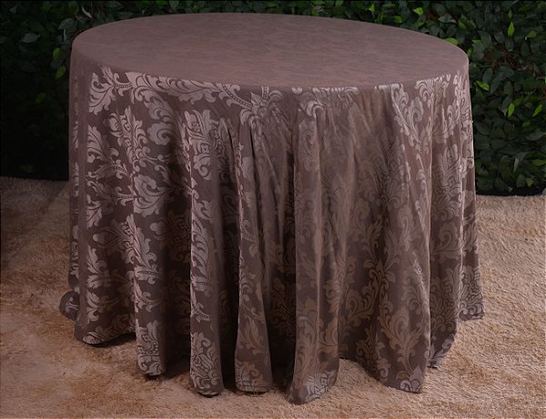 5110 toalha jacquard marrom arabesco