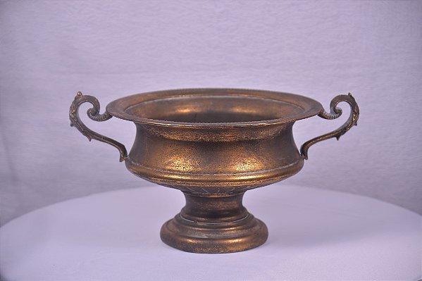 4776 vaso ferro dourado com alça