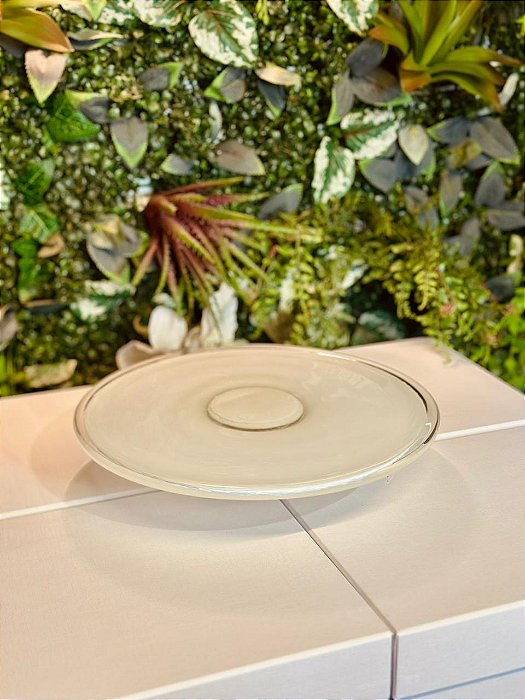 4792 bandeja boleira vidro branco