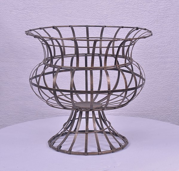 4866 vaso taça ferro escuro m.