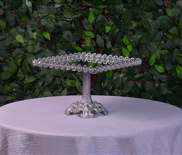 5084 bandeja doce prata cristal alto