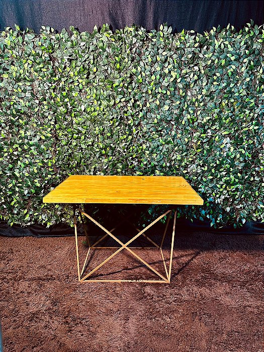 6333 Mesa retangular conhaque amadeirada