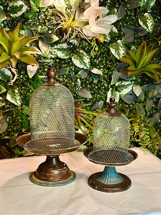 1700 Bandeja de doce rústica azul telada