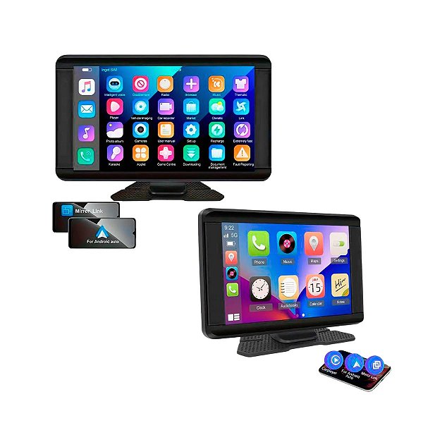 Central Multimidia 7"P Portatil Android Bluetooth Universal