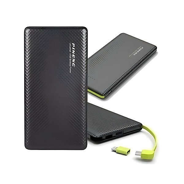 Carregador Universal Power Bank 10.000m Micro Usb  Lightning