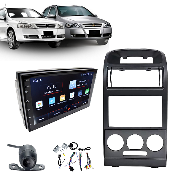 Kit Moldura Preta Multimídia Carplay Câmera Réastra 1998 1999 2000 2001 2002 2003 2004 2005 2006 2007 2008 2009 2010 2011