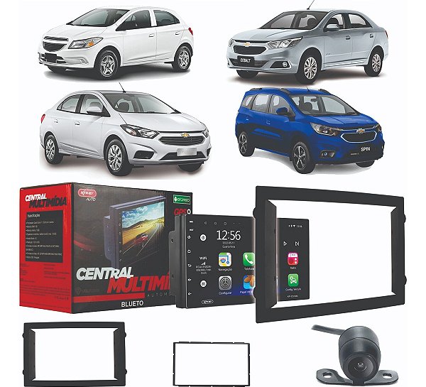 Painel Multimidia Onix Prisma Cobalt Spin 2012 2013 2014 2015 2016 2017 2018 2019