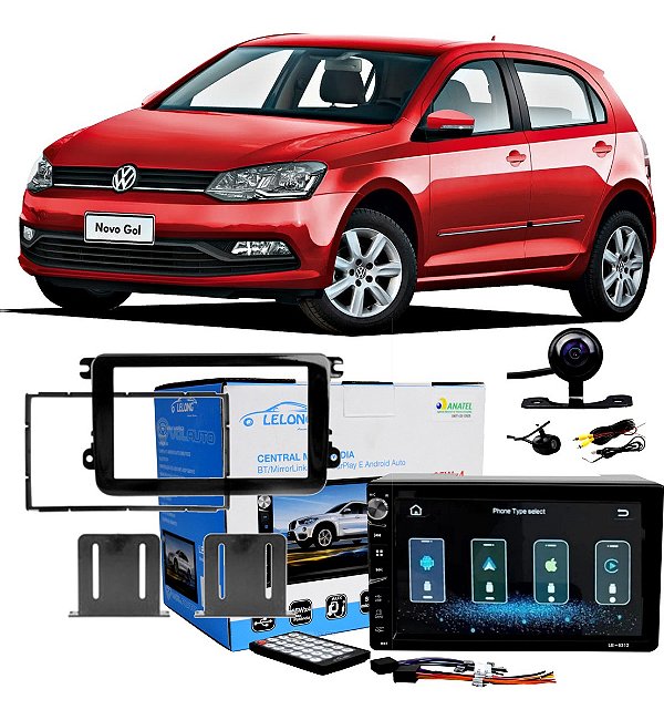 Painel Multimidia Bluetooth Volkswagen Fox 2007 Até 2021