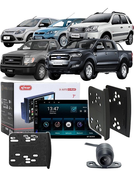 Central Som Multimidia Android Auto Car Play Gps Ford Ka 1997 Até 2019