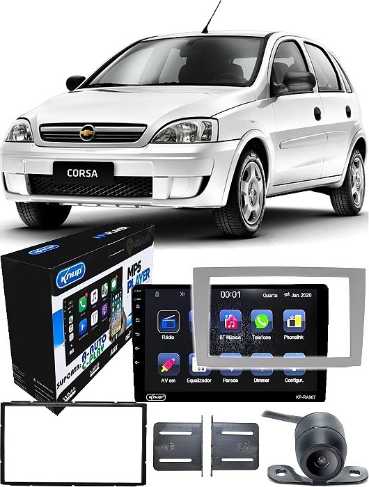 Central Multimidia Bluetooth Corsa Meriva Montana Vectra 2002 Até 2011