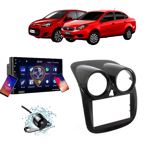 Painel CÂmera RÉ Som Multimidia Espelha Fiat Palio Attractive 2012 AtÉ 2016