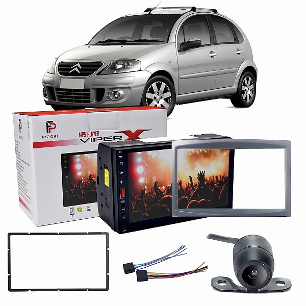 Central Multimidia 7" Polegadas Citroen C3 2003 Até 2012