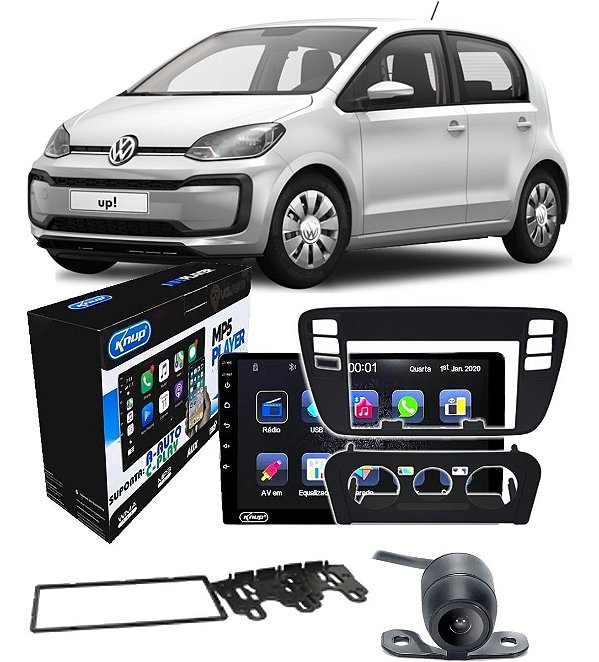 Multimidia Painel Câmera Ré Volkswagen Up 2014 2015 2016