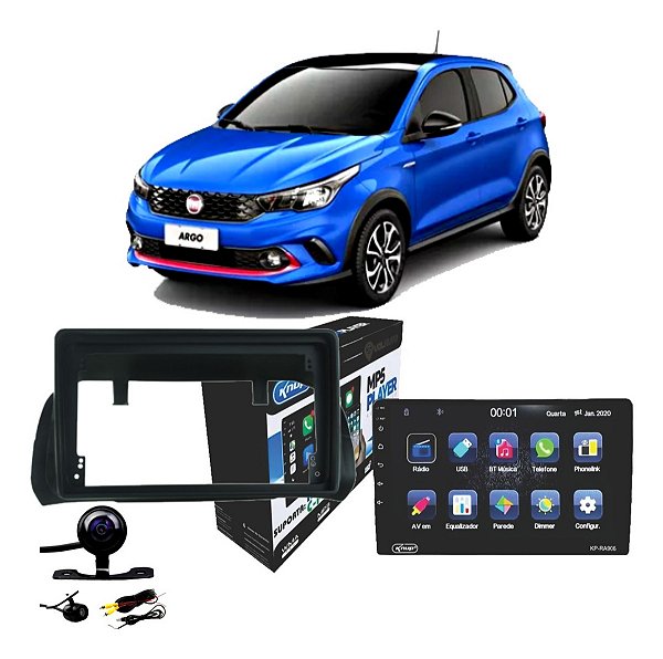 Radio Som Espelha Android 11 Auto Car Play Gps Argo 2017 Até 2022