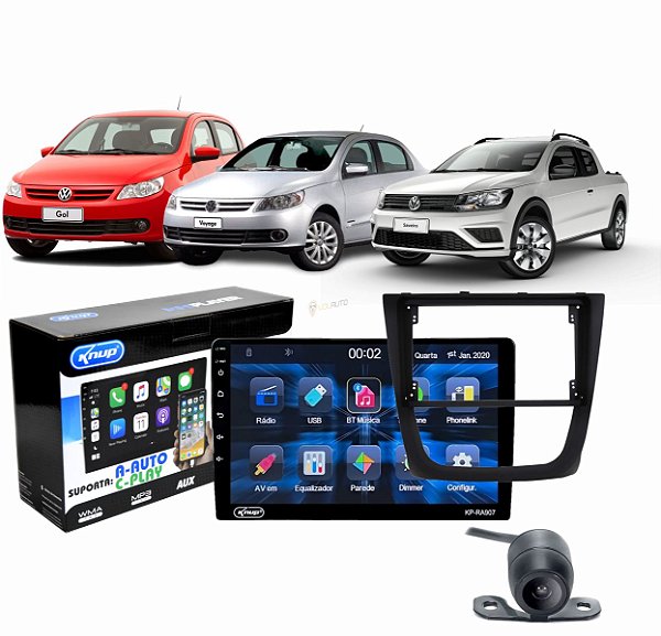 Central Multimidia Gol Saveiro Voyage G5 Preta