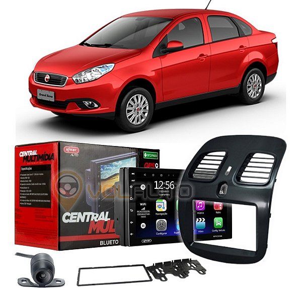Central Multimidia Android Auto Carplay Gps Grand Siena 2012 Até 2021