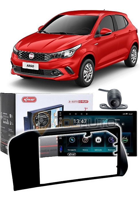 Radio Som Espelha Android 11 Auto Car Play Gps Argo Fiorino 2022 E 2023