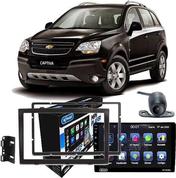 Central Kit Multimidia Chevrolet Captiva 2008 Até 2016