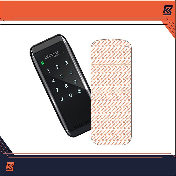 Película Nano Glass Transparente Fechadura Maçaneta Intelbras Fr101