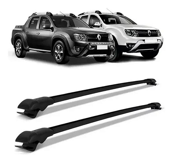 Travessa Aluminio Duster Oroch 2016 Até 2019 Slim  Preto