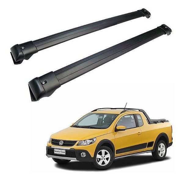 Travessa Aluminio De Caçamba Saveiro Cross 2009 Até 2016 Preto