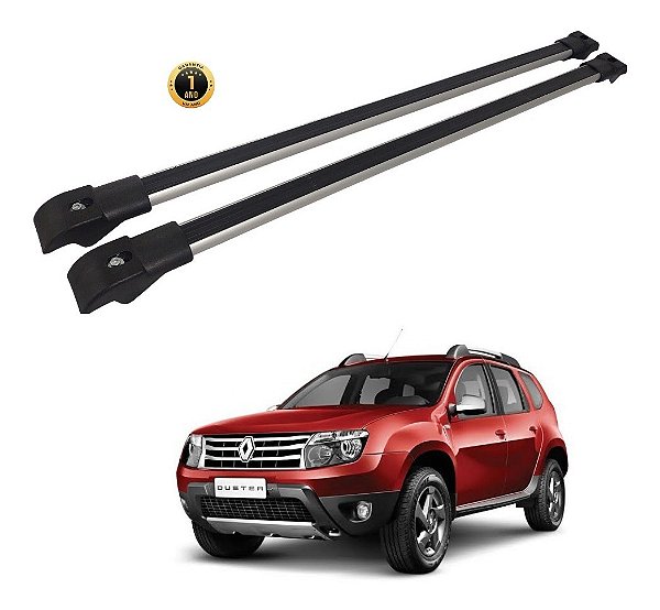 Travessa Aluminio Renault Duster 2012 Até 2015 Slim Preto