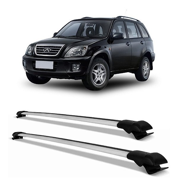 Travessa Aluminio Chery Tiggo 2006 Até 2017 Slim Prata