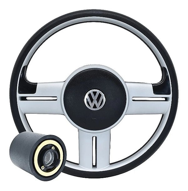 Volante Direção Esportiva Supersurf Gol Parati Saveiro G2 G3 G4 Polo 2002 a 2009 Golf 1996 a 2007  Bora 2000 a 2007 - Com Cubo