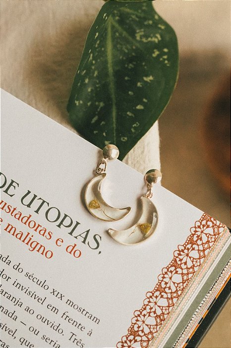 Brinco flor de tango banhado em prata