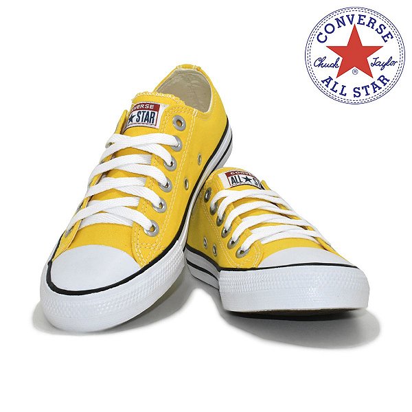 all star azul amarelo