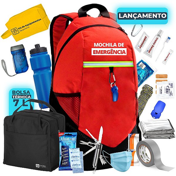 Mochila de Emergência Évora Kit Individual
