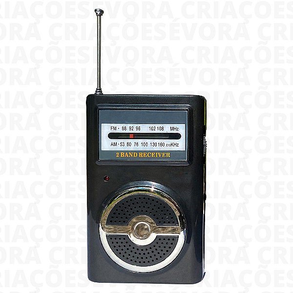 Rádio AM/FM Portátil de Emergência