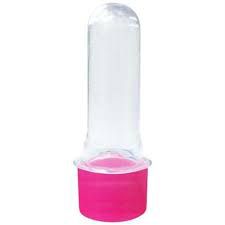 Tubete Cristal Tampa Pink 8 cm Com 10