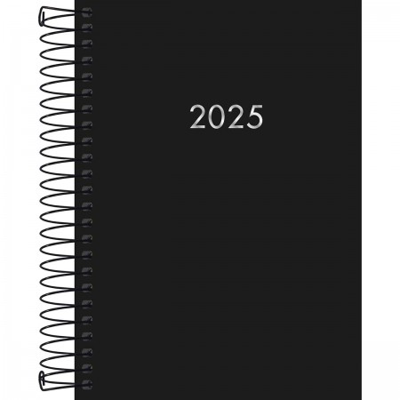 Agenda 2025 Executiva Espiral Diária Tilibra Napoli 12,9x 18,7 R.130095 Com 176 Folhas