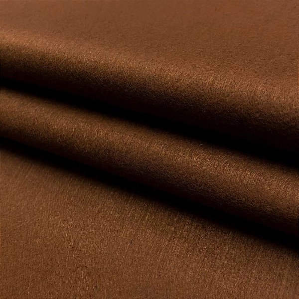 Tecido Feltro Liso Marrom - 1 Metro