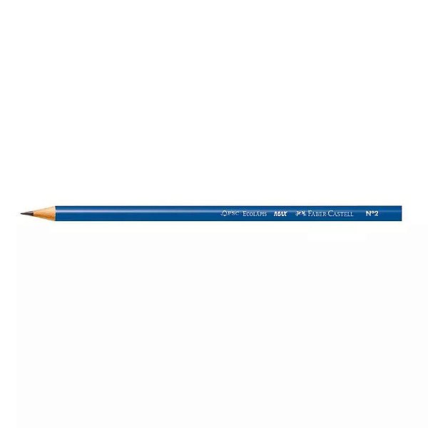 Ecolápis Preto Faber Castell Cor Azul Max 1210 R.1210AZ/2 Unidade