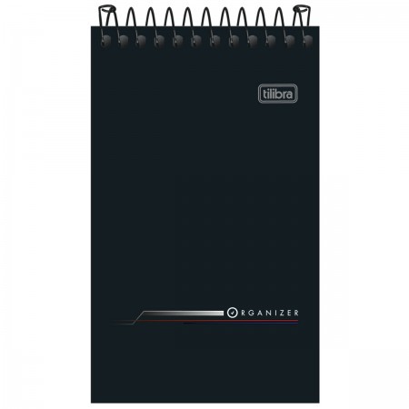 Caderneta Espiral Ao Alto Tilibra Organizer Capa Flexível Sortida 7cm x 12cm R.305235 Com 60 Folhas