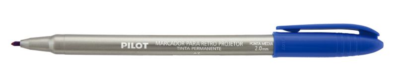 Marcador Retro Projetor Tinta Permanente Para Cd/dvd Pilot Cor Azul Ponta Média 2.0mm Unidade