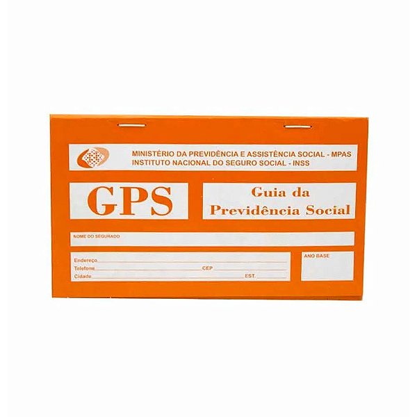 Carnê de Pagamento de Guia da Previdência Social INSS (GPS) 19cm x 10cm Unidade