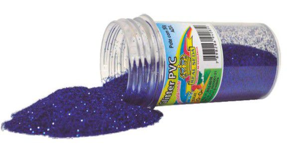 Glitter Purpurina em Pó Azul Escuro 3Gr Unidade